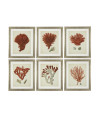 Print Antique red corals set of 6 67.5x57.5cm Eichholtz