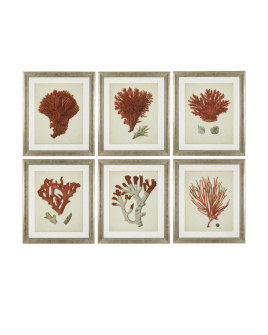 Картина Eichholtz Antique red corals set of 6 67.5x57.5cm