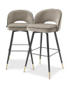 Swivel bar stool Cliff set of 2 Eichholtz