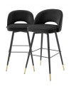 Swivel Bar Stool Cliff set of 2 Eichholtz