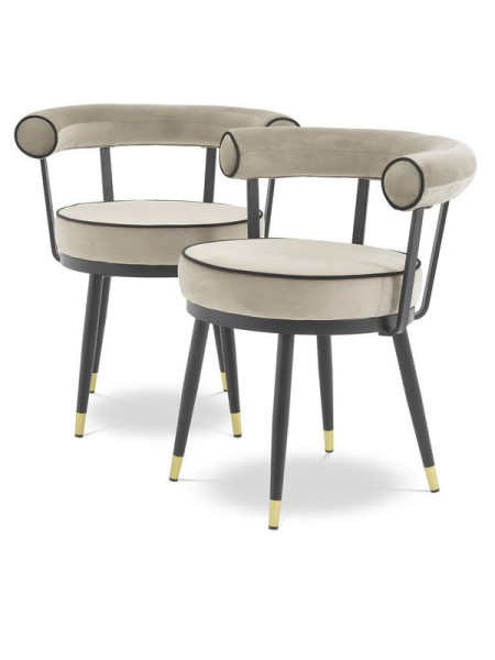 Chair Vico set of 2 Eichholtz