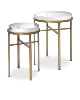 Столик Eichholtz Hoxton set of 2 Ø40\30cm