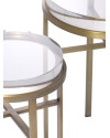 Столик Eichholtz Hoxton set of 2 Ø40\30cm Eichholtz
