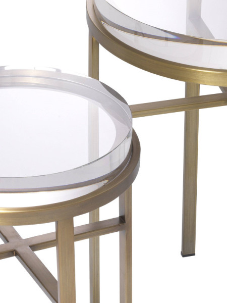 Столик Eichholtz Hoxton set of 2 Ø40\30cm Eichholtz