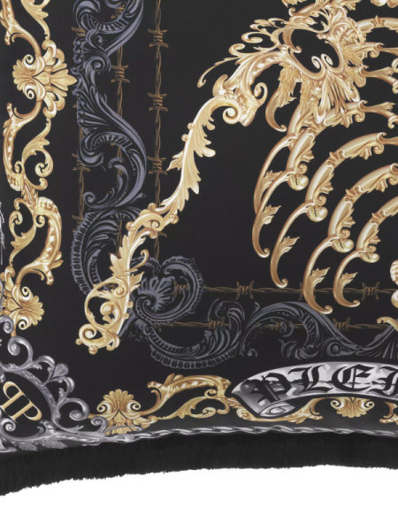 Подушка Silk Skeleton 50x50cm (арт.PP0095) Philipp Plein