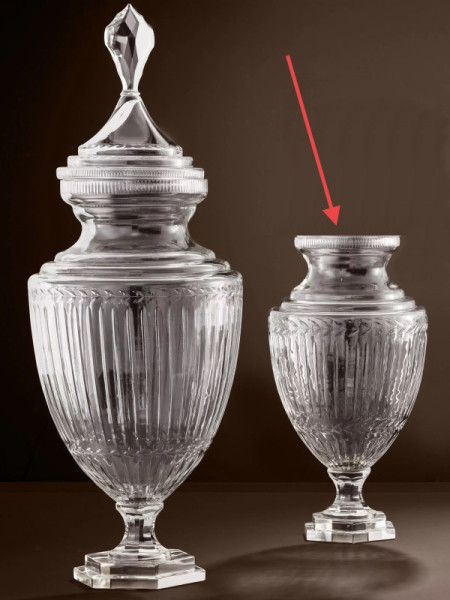 Ваза Eichholtz Harcourt Glass H43cm Eichholtz