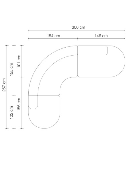 Диван Eichholtz Bjorn 300х260cm Eichholtz