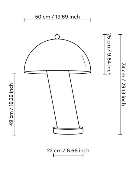 Настільна лампа Eichholtz Daniel H74cm Eichholtz