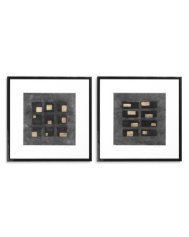 Prints Black Squares 75x75cm