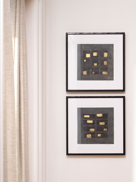 Prints Black Squares 75x75cm Eichholtz