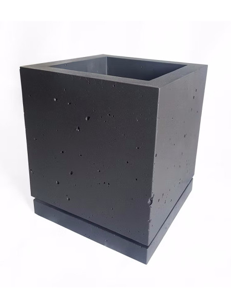Вазон CUBE XS Black 8x8cm K&K