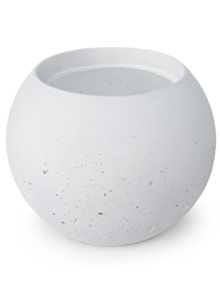 Вазон SFERA L White Ø42cm K&K