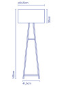 Торшер Cala H165cm (арт.A645-009) MARSET