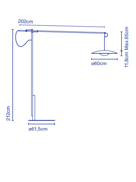 Floor Lamp Ginger XXL 60 (арт.A662-072) MARSET