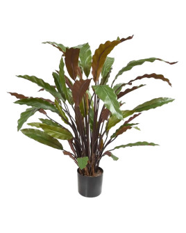 Искусственное растение Calathea Rufibarba Blue Grass / Калатея H60cm