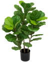 Искусственное растение Ficus Fiddle Tree / Фикус лировидный H90cm NKoop DP