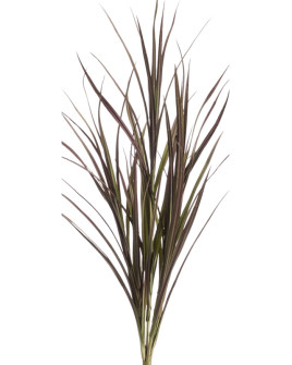 Artificial Plant Grass Bush Burgundy H90cm