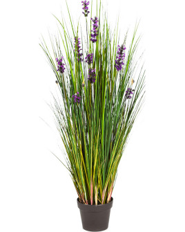 Artificial Plant Grass Lavender H120cm