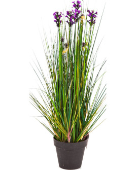 Artificial Plant Grass Lavender H60cm