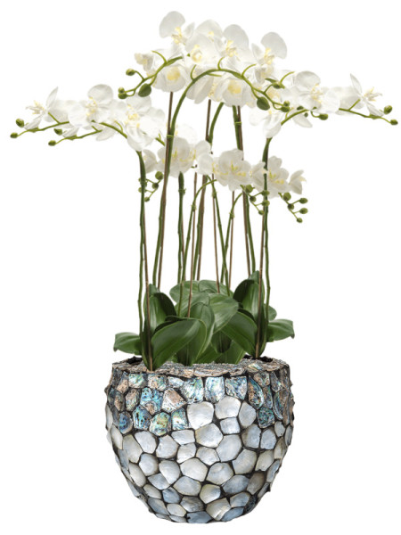 Artificial Plant Orchid Phalaenopsis white H75cm NKoop EEG