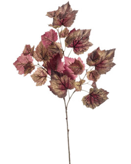 Искусственное растение Grape Leaf Branch Purple / Виноградные листья ветка H65cm