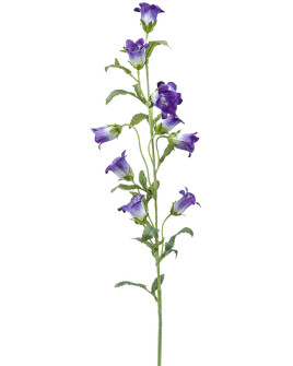 Artificial Flower Campanula Violet H88cm