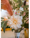 Artificial flower Dahlia Cream H60cm NKoop EEG