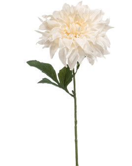 Artificial flower Dahlia Cream H60cm
