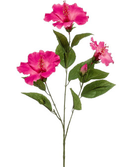 Штучна квітка Hibiscus Fuchsia / Гібіскус фуксія H82cm