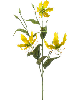 Искусственный цветок Gloriosa Yellow / Глориоза H90cm