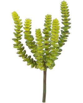 Искусственное растение Crassula Perforata / Крассула ветка H17cm