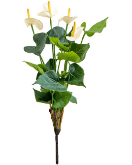 Artificial Plant Anthurium De Luxe Bush H56cm