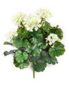 Artificial Plant Geranium Bush Cream H39cm NKoop FW