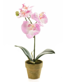 Artificial Plant Orchid Phalaenopsis mini Pink H25cm