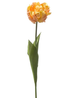 Artificial Plant Tulip Paris Yellow-Peach H66cm