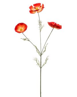 Artificial Plant Cosmos Orange H80cm