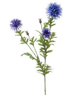 Искусственное растение Centaurea Light Blue / Василёк ветка H100cm