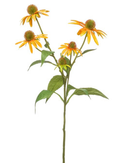 Artificial Plant Rudbeckia Yellow Branch H73cm