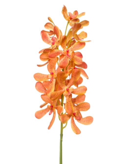 Artificial Plant Orchid Vanda Orange H80cm