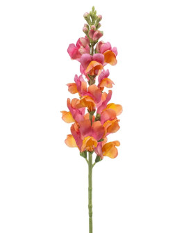 Artificial Plant Antirrhinum Pink-Orange H78cm