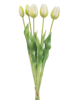 Искусственный букет Tulip White / Тюльпан белый H42cm