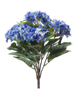 Искусственное растение Hydrangea Bush Blue / Гортензия H37cm