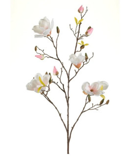 Искусственное растение Magnolia Cream-Pink / Магнолия ветка H105cm