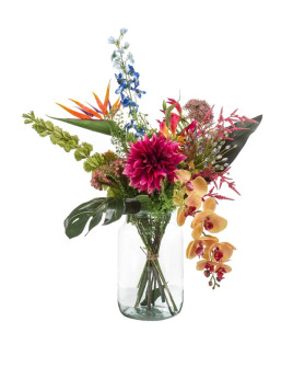 Букет из искусственных цветов Exotic Mix H90cm