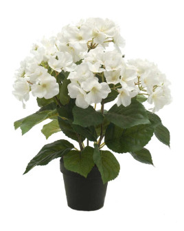 Artificial Plant Hydrangea Bush Cream H40cm