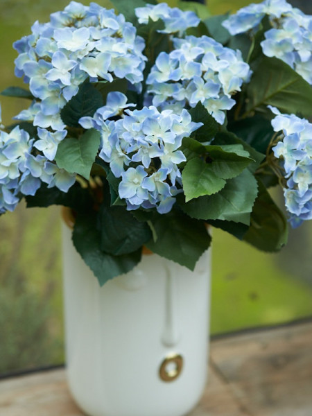 Artificial Plant Hydrangea Bush Light Blue H37cm NKoop EEG