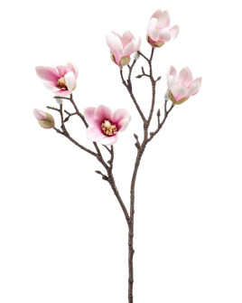 Искусственное растение Magnolia Mini Pink / Магнолия ветка H65cm