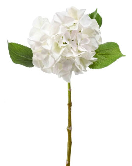 Искусственный цветок Hydrangea Challenge stem White / Гортензия H47cm