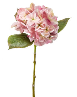 Искусственный цветок Hydrangea Challenge stem Pink / Гортензия H47cm