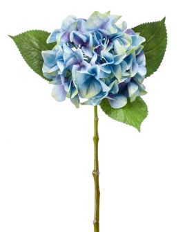 Artificial Plant Hydrangea Challenge stem Blue H47cm